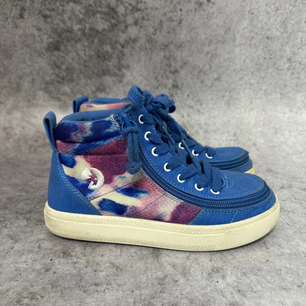 Billy Street High Kids 1M Blue Tie Dye Sneakers Wraparound Zipper BK25110-420